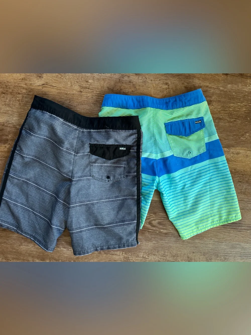 Hurley Boys’ Active Summer Duo: Two Pairs of Size 10 Surf Shorts-ready to wear